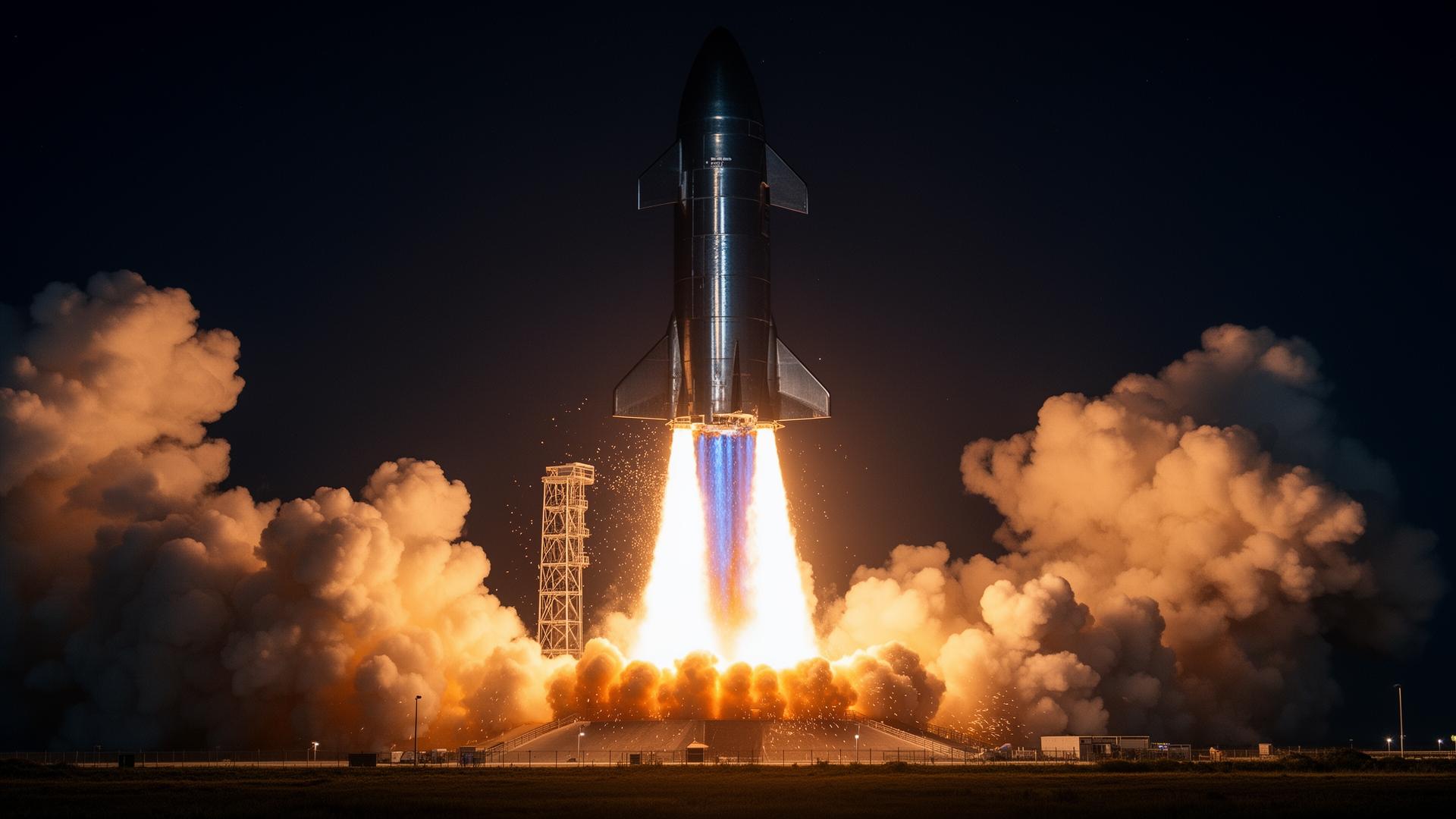 Starship rocket launch